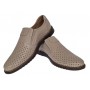 Pantofi barbati Sport de vara cu perforatii - Piele Naturala Bej GKR507BEJ